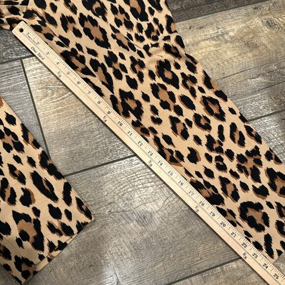 Chico's Women's Juliet Animal Print Ankle Pants Tan Size M/8 - Picture 5 of 10